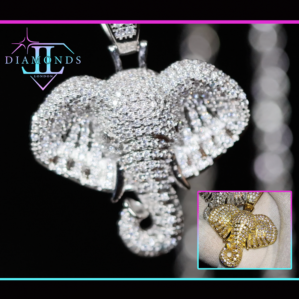 Elephant Diamond Pendant