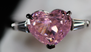 Pink Diamond Heart Ring