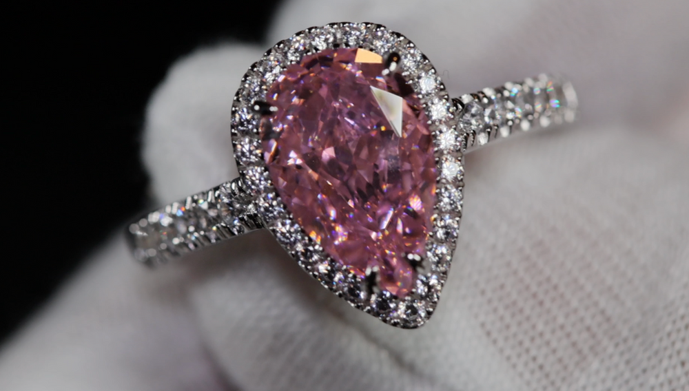 Pink Diamond Engagement Ring