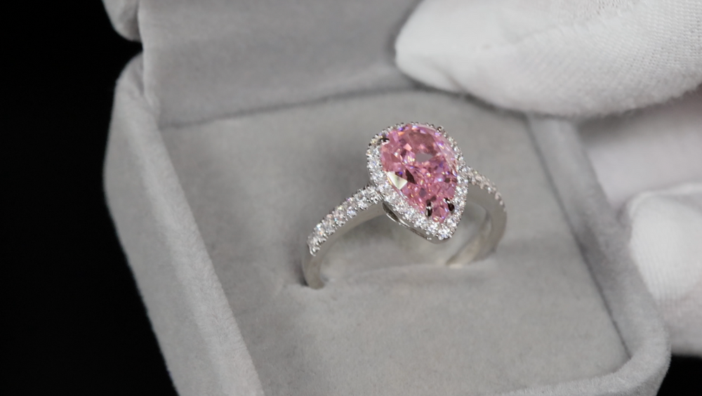 Pink Diamond Engagement Ring