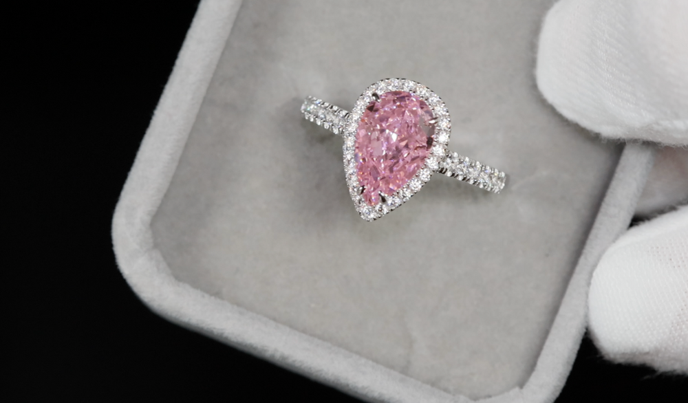 Pink Diamond Engagement Ring