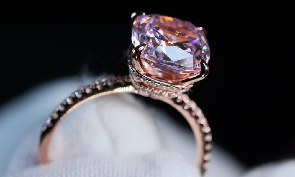 Pink Lab Grown Diamond Ring