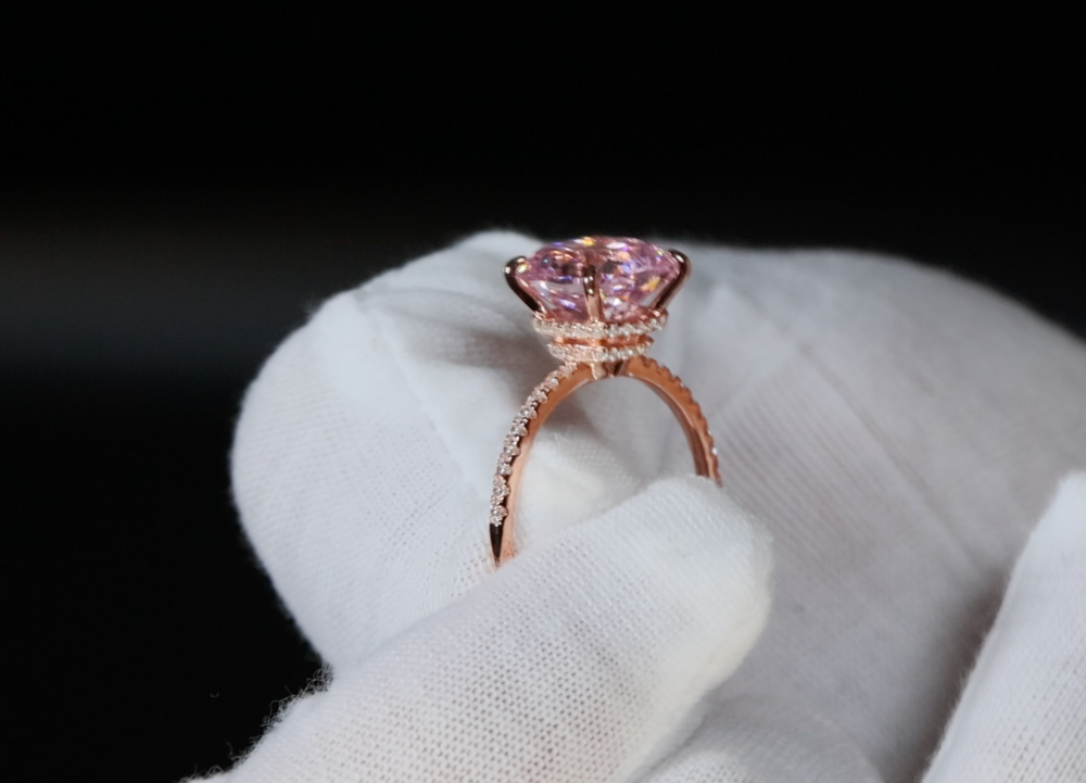 
            
                Load image into Gallery viewer, Pink Diamond Engagement Ring
            
        