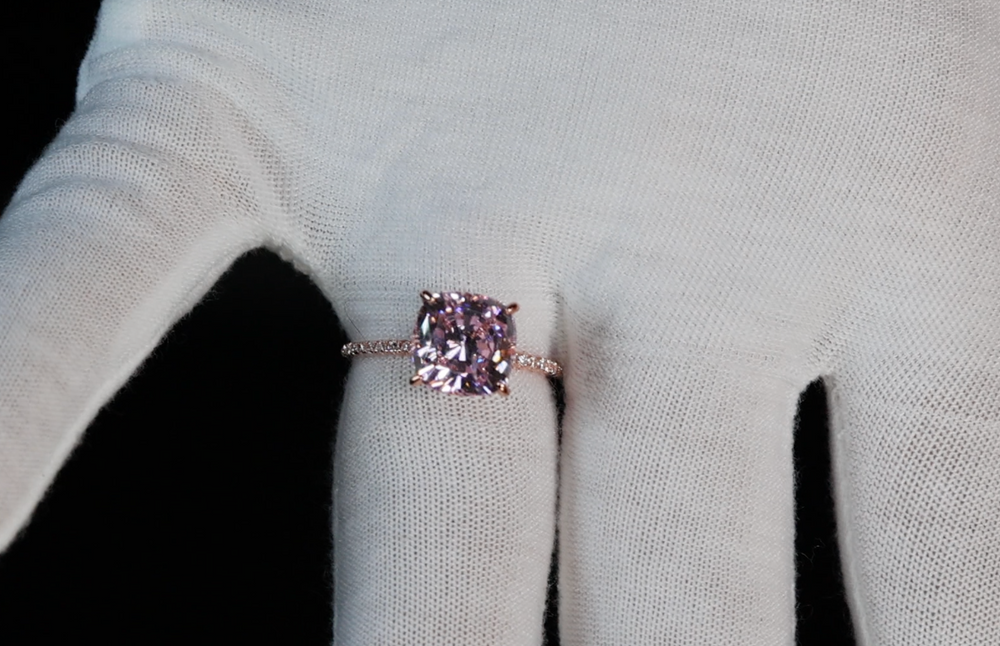 Pink Diamond Engagement Ring