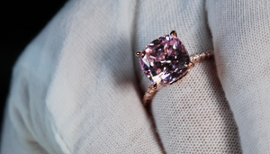 Pink Lab Grown Diamond Ring