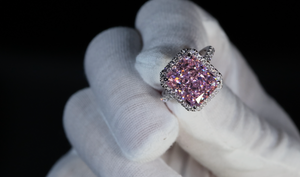 Pink Radiant Cut Diamond Engagement Ring