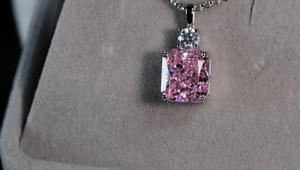 Pink Lab Grown Diamond Pendant