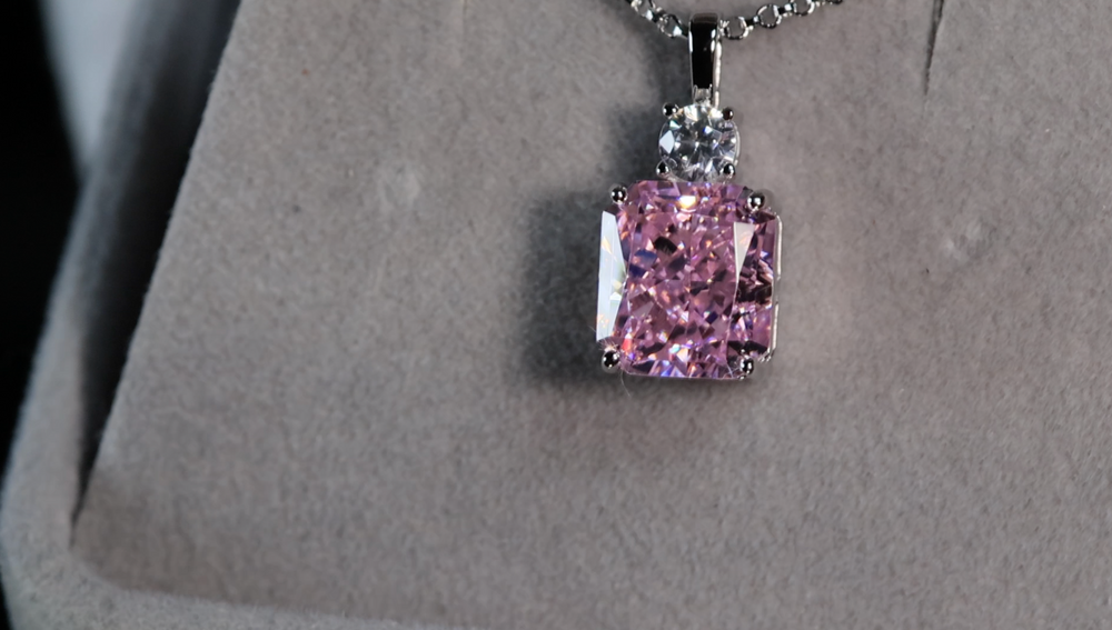 
            
                Load image into Gallery viewer, Pink Lab Grown Diamond Pendant
            
        