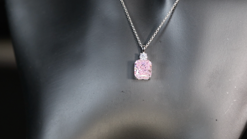 
            
                Load image into Gallery viewer, Pink Lab Grown Diamond Pendant
            
        