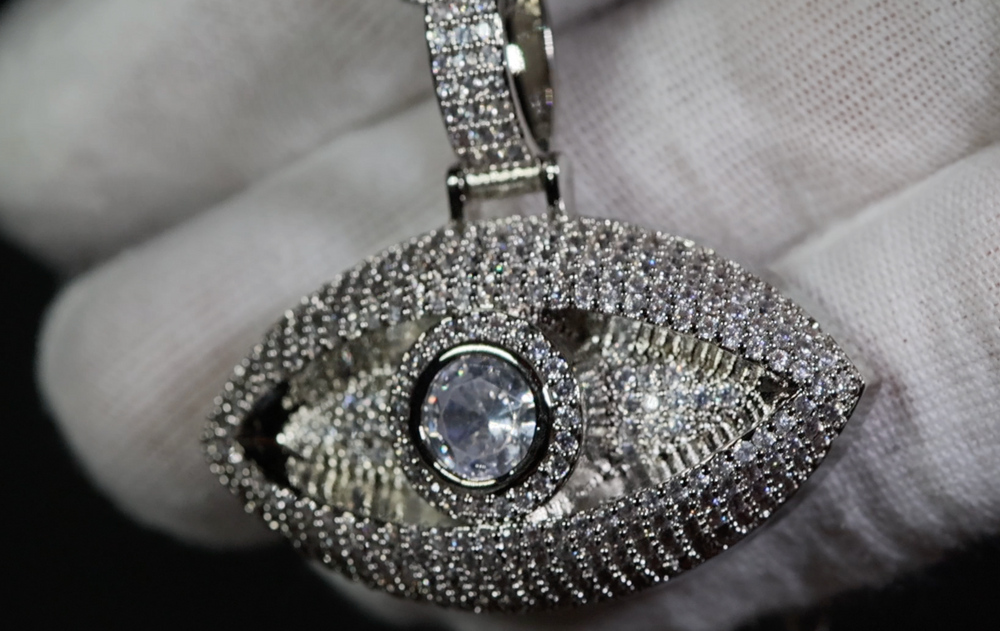 Evil Eye Pendant | Diamond Evil Eye Pendant | Iced Out Evil Eye Pendant