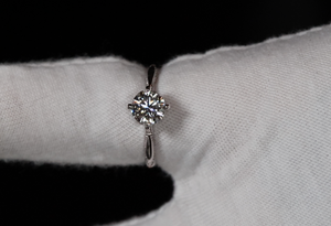Moissanite Diamond Engagement Ring