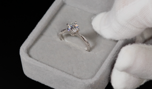 Moissanite Diamond Engagement Ring