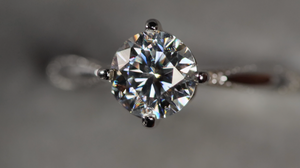 Moissanite Diamond Engagement Ring