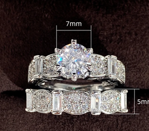 Engagement Ring Set | Engagement Rings | Womens Diamond Ring | Wedding Ring Set