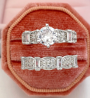 Engagement Ring Set | Engagement Rings | Womens Diamond Ring | Wedding Ring Set