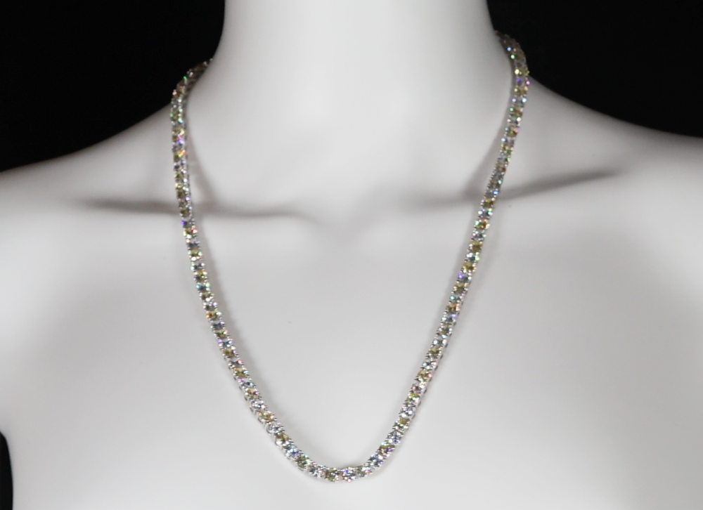 
            
                Load image into Gallery viewer, Yellow Diamond Tennis Necklace
            
        