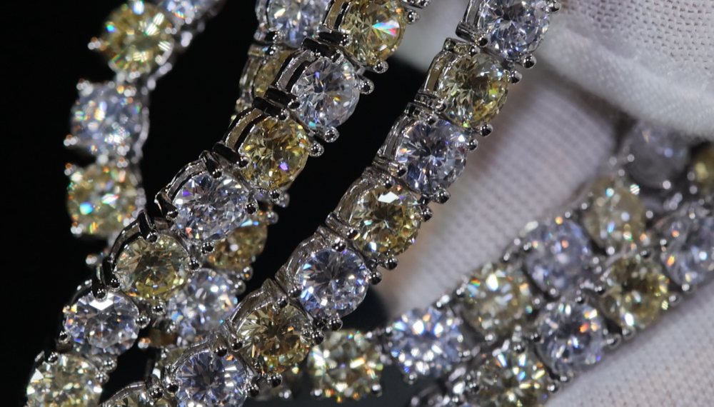 
            
                Load image into Gallery viewer, Yellow Diamond Tennis Necklace
            
        