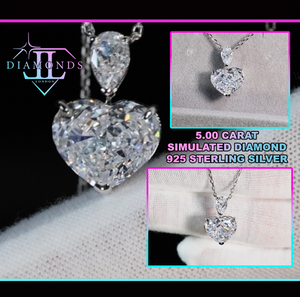 5.0 Carat Diamond Heart Pendant | Heart Diamond Pendant
