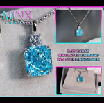 Blue Crushed Diamond Pendant