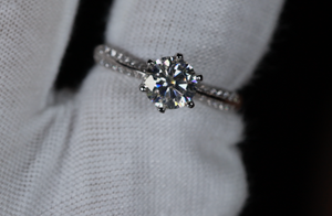 Moissanite Diamond Engagement Ring