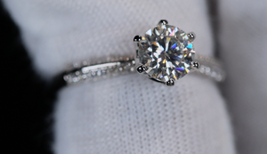 Moissanite Diamond Engagement Ring