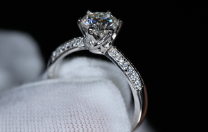 Moissanite Diamond Engagement Ring