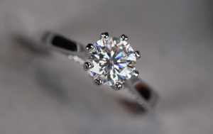 MOISSANITE DIAMOND ENGAGEMENT RING
