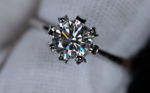 Moissanite Diamond Ring For Women | Lab Grown Diamond Engagement Ring