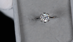 Moissanite Diamond Ring For Women | Lab Grown Diamond Engagement Ring