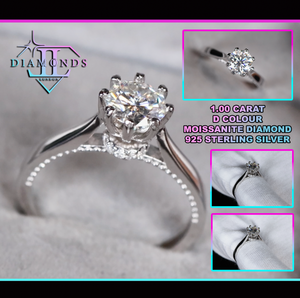 Womens Engagement Ring | Moissanite Ring | Moissanite Engagement Rings