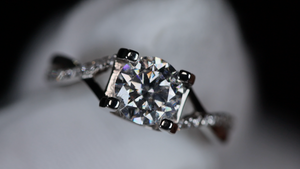 Womens Moissanite Diamond Ring