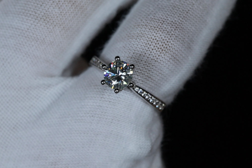 Moissanite Engagement Ring