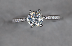 Moissanite Diamond Engagement Ring