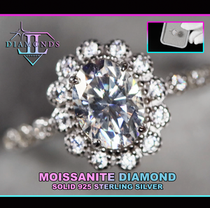 Moissanite Engagement Rings | Oval Moissanite Rings