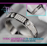 mens moissanite wedding band