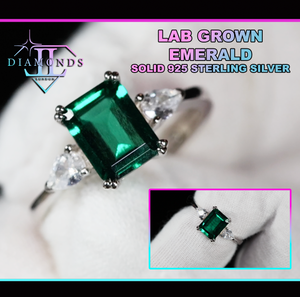 Colombian Emerald Engagement Ring