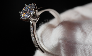 Womens Moissanite Diamond Ring