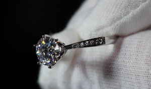Womens Moissanite Diamond Ring