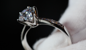 Womens Moissanite Diamond Ring