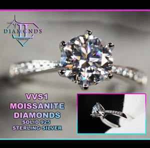 Moissanite Diamond Ring