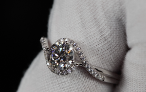 Womens Moissanite Diamond Ring