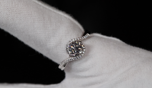 Womens Moissanite Diamond Ring