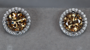 Moissanite Diamond Ear Studs