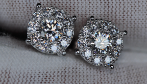 Moissanite Diamond Ear Studs USA