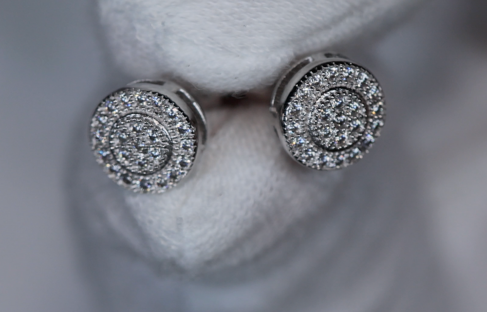 Moissanite Diamond Ear Studs