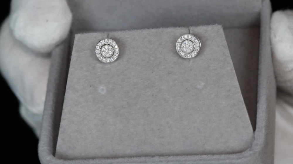 Moissanite Diamond Ear Studs