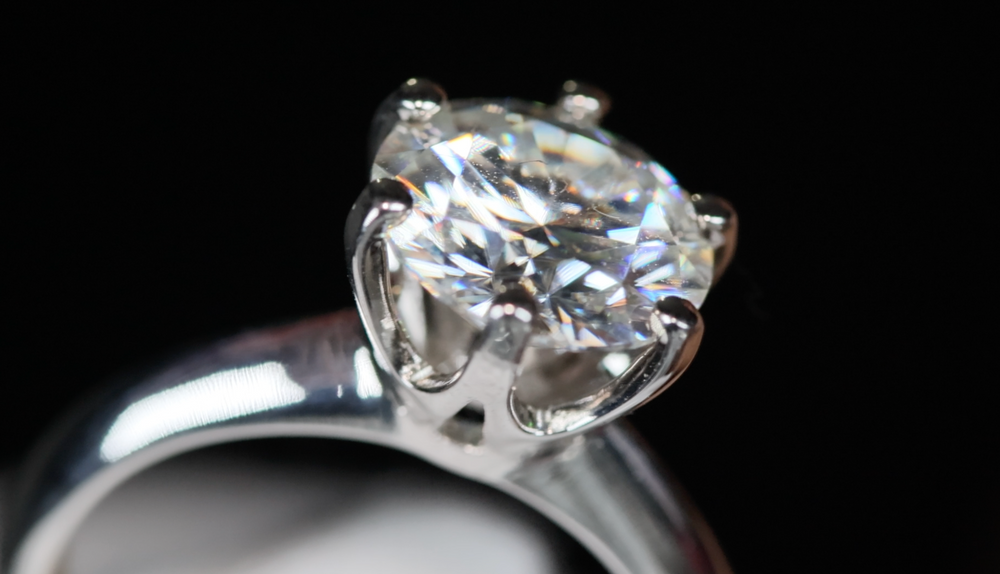3.0ct Womens Engagement Ring | Womens Moissanite Engagement Ring