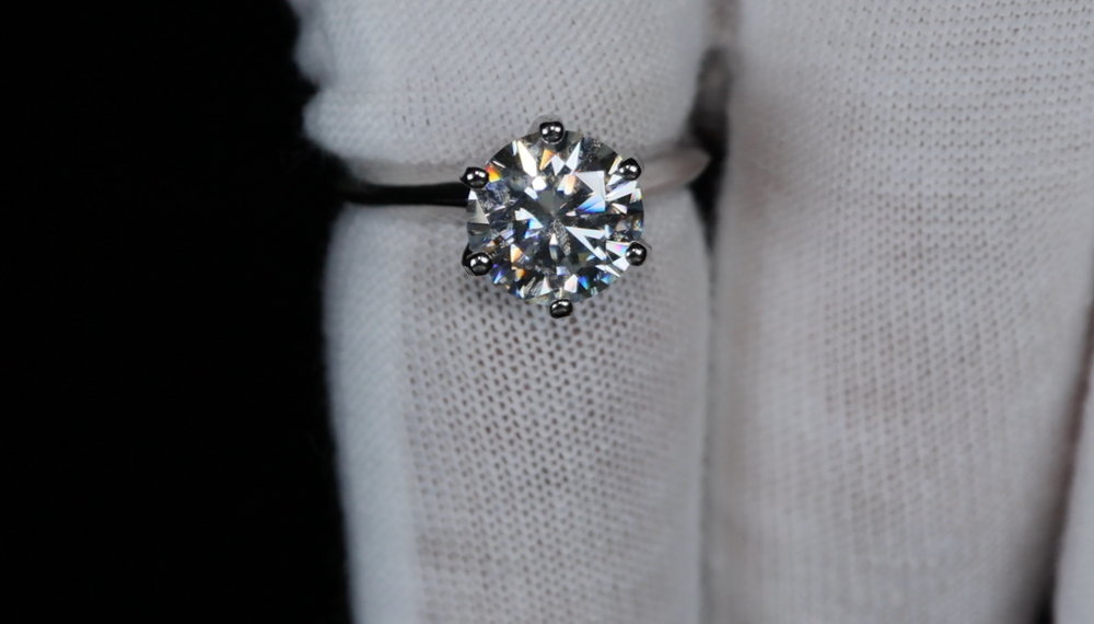 3.0ct Womens Engagement Ring | Womens Moissanite Engagement Ring