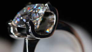 Womens Moissanite Diamond Ring