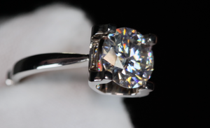 Womens Moissanite Diamond Ring